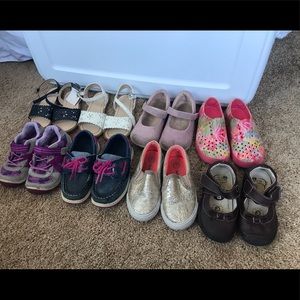 Toddler size 7 girls shoe lot